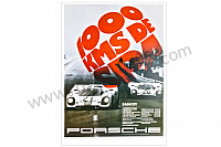 P106590 - Poster 1000km van spa 1971 voor Porsche 
