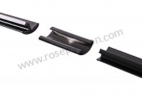 P106593 - Complete black windscreen moulding kit for Porsche 912 • 1969 • 912 1.6 • Targa • Manual gearbox, 4 speed