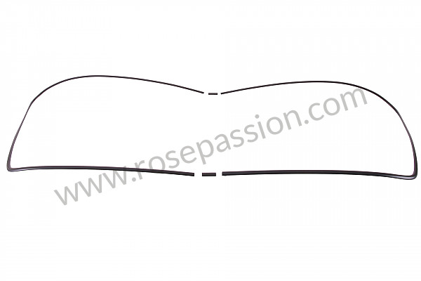 P106593 - Kit moldura de parabrisas completa negra per Porsche 912 • 1966 • 912 1.6 • Coupe • Cambio manuale 4 marce