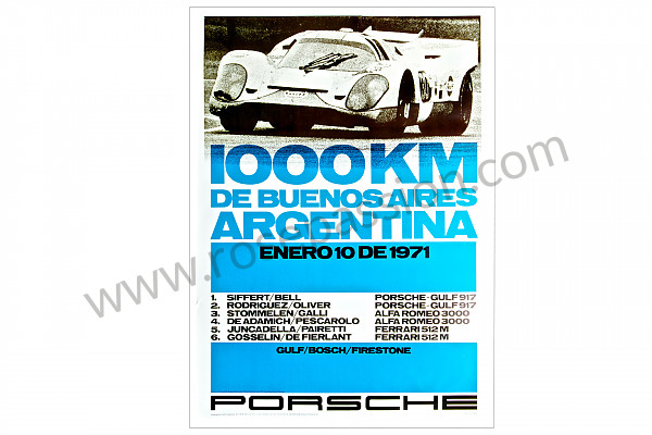 P106596 - Poster 1000kms de buenos aires 1971 为了 Porsche 
