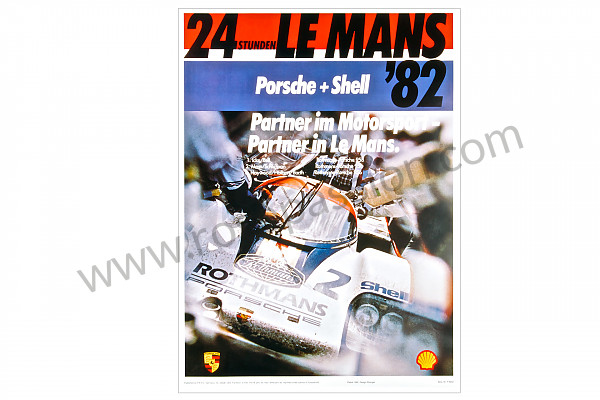 P106597 - Poster 24 stunden von le mans 1982 für Porsche 