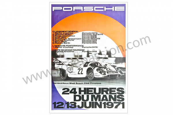 P106598 - Poster 24 ore di le mans 1971 per Porsche 