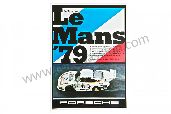 P106599 - Le mans 24 hour race poster 1979 for Porsche 