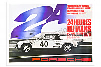P106600 - Le mans 24 hour race poster 1970 for Porsche 