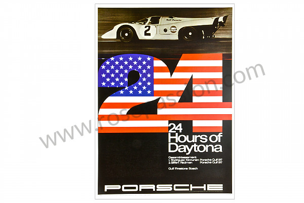 P106601 - Daytona 24 hour race poster for Porsche 