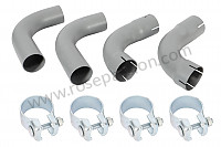 P106675 - Silencer tail pipe kit 356a for Porsche 356a • 1956 • 1600 s (616 / 2) • Speedster a t1 • Manual gearbox, 4 speed