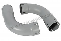 P106675 - Silencer tail pipe kit 356a for Porsche 356a • 1956 • 1600 s (616 / 2) • Cabrio a t1 • Manual gearbox, 4 speed