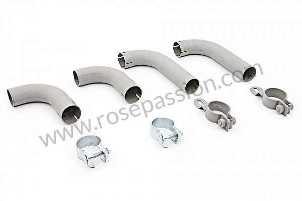 P106676 - Silencer outlet tube kit, 356b-c (for silencer with long inlets) for Porsche 356B T6 • 1962 • 1600 s (616 / 12 t6) • Cabrio b t6 • Manual gearbox, 4 speed