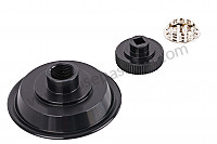 P106705 - Black anodized door lock button for one side for Porsche 964 / 911 Carrera 2/4 • 1990 • 964 carrera 4 • Targa • Manual gearbox, 5 speed