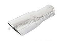 P106712 - Thick edge stainless steel silencer tailpipe for Porsche 