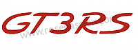 P106718 - Kit autoadhesivo 996 gt3rs 2004 rojo para Porsche 996 / 911 Carrera • 2004 • 996 carrera 2 • Targa • Caja auto