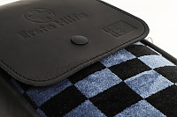 P1078864 - REUTTER RECARO KLASSIEKE EHBO-KOFFER IN LEDER EN STOF - PASHA ZWART EN BLAUW voor Porsche 