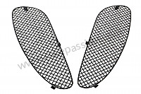 P1081973 - KIT COMPLET GRILLES DE PARE CHOC AVANT + JUPE ARRIERE + ENTREES AIR LATERALES ARRIERES  pour Porsche 