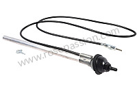 Antenne radio noire style r&eacute;tro, neuve d'&eacute;poque (nos)  (P1101727) pour Porsche 356A &bull; 1959 &bull; 1600 S (616 / 2 T2) &bull; Convertible D'a T2 &bull; Boite Manuelle 4 Vitesses