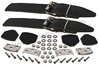 Sangles de capote en cuir, noir, 356. (P1103378) pour Porsche 356A &bull; 1959 &bull; 1600 S (616 / 2 T2) &bull; Convertible D'a T2 &bull; Boite Manuelle 4 Vitesses