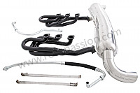 P111888 - 42 mm super sports exhaust kit, steel spaghetti version + stainless steel silencer 2 x 84 mm outlets contains 2 steel spaghettis + 1 stainless steel silencer + 2 oil hoses + 2 stainless steel straps for Porsche 911 G • 1989 • 3.2 g50 • Cabrio • Manual gearbox, 5 speed