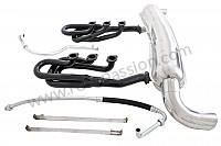 P111893 - 46 mm super sports exhaust kit, steel spaghetti version + stainless steel silencer 2 x 84 mm outlets contains 2 steel spaghettis + 1 stainless steel silencer + 2 oil hoses + 2 stainless steel straps for Porsche 911 G • 1977 • 2.7 • Coupe • Manual gearbox, 5 speed