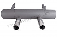 P111980 - Silencer with 63mm chrome plated tailpipes for Porsche 356a • 1958 • 1600 s (616 / 2 t2) • Convertible d'a t2 • Manual gearbox, 4 speed