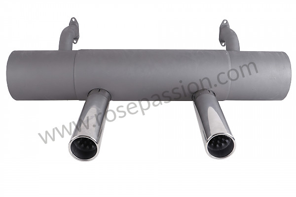 P111980 - Silencer with 63mm chrome plated tailpipes for Porsche 356 pré-a • 1954 • 1300 s (589 / 2) • Coupe pré a • Manual gearbox, 4 speed