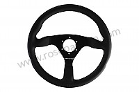 P112044 - Black leather steering wheel with three flat spokes for Porsche 911 Classic • 1969 • 2.0e • Coupe • Automatic gearbox