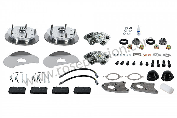 P112184 - 356 front brake modification kit for disc brake for Porsche 356 pré-a • 1954 • 1500 (546) • Speedster pré a • Manual gearbox, 4 speed