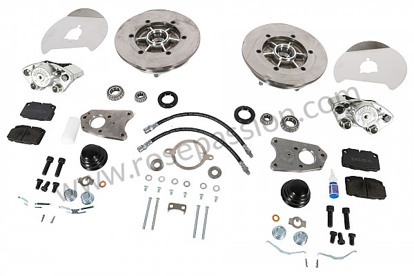 P112185 - Kit de modificação do travão dianteiro de 356 em travão de disco para Porsche 356B T5 • 1960 • 1600 (616 / 1 t5) • Coupe b t5 • Caixa manual 4 velocidades