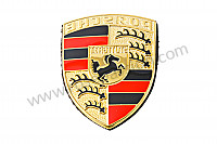 P112186 - Emblema esmaltado de volante para colar para Porsche 911 G • 1974 • 2.7 carrera • Targa • Caixa manual 4 velocidades