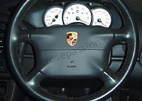 P112186 - Enamelled steering wheel insignia, for adhesive bonding for Porsche Cayenne / 957 / 9PA1 • 2010 • Cayenne gts • Manual gearbox, 6 speed