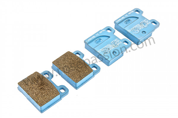 P116119 - Pastilha de travão traseira pagid azul para Porsche 912 • 1967 • 912 1.6 • Targa • Caixa manual 5 velocidades