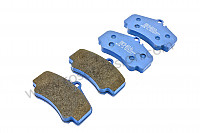 P116129 - Pagid blue front brake pad for Porsche 997-1 / 911 Carrera • 2007 • 997 c4s • Cabrio • Automatic gearbox