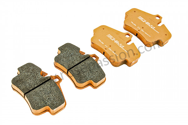 P116143 - Pagid orange front brake pad for Porsche 997-1 / 911 Carrera • 2008 • 997 c2 • Coupe • Manual gearbox, 6 speed