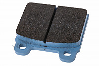 P116145 - Almohadillas delanteras pagid negro / sustituido por equivalente azul para Porsche 914 • 1970 • 914 / 6 • Caja manual de 5 velocidades