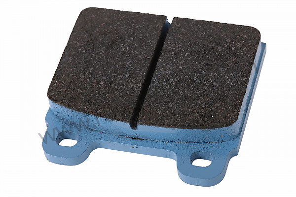 P116145 - Almohadillas delanteras pagid negro / sustituido por equivalente azul para Porsche 914 • 1971 • 914 / 6 • Caja auto
