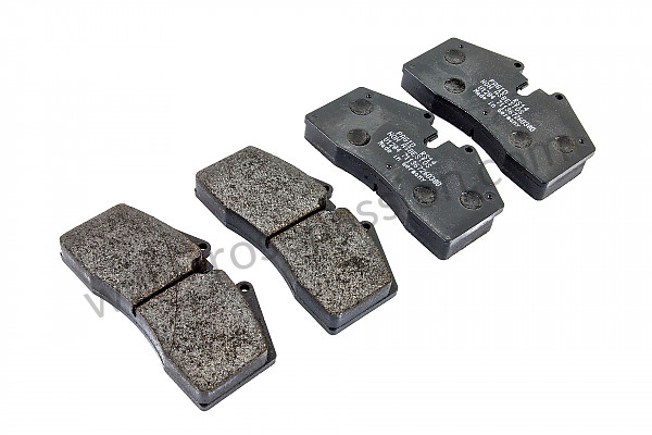 P116148 - Black pagid front brake pad for Porsche 911 Turbo / 911T / GT2 / 965 • 1992 • 3.3 turbo • Coupe • Manual gearbox, 5 speed