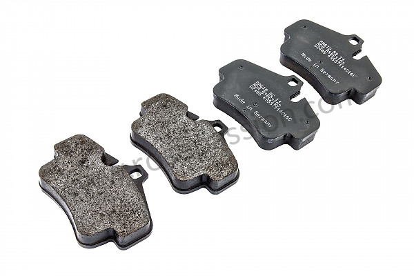 P116152 - Black pagid front brake pad for Porsche 996 / 911 Carrera • 1999 • 996 carrera 2 • Coupe • Manual gearbox, 6 speed