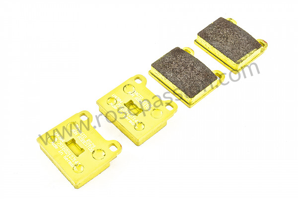 P116155 - Pagid yellow front brake pad for Porsche 912 • 1967 • 912 1.6 • Targa • Manual gearbox, 4 speed