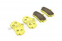P116159 - Almofadas traseiras amarelas pagid para Porsche Cayman / 987C2 • 2009 • Cayman s 3.4 • Caixa pdk