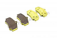 P116160 - Pagid yellow front brake pad for Porsche 997-1 / 911 Carrera • 2007 • 997 c2s • Cabrio • Manual gearbox, 6 speed