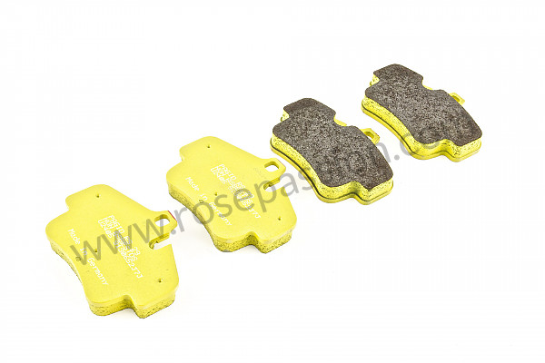 P116161 - Almofadas frontais pagid amarelo para Porsche Boxster / 987 • 2008 • Boxster s 3.4 • Cabrio • Caixa manual 6 velocidades