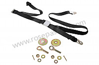 P116262 - 3-point front seat belt, without retractor, front right, ring attachment for Porsche 356B T5 • 1961 • 1600 super 90 (616 / 7 t5) • Coupe b t5 • Manual gearbox, 4 speed