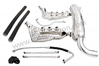 P116276 - Super sports stainless steel exhaust kit 2 x 70 mm outlets contains 2 stainless steel heat exchangers + 1 stainless steel silencer + 2 oil hoses + 2 stainless steel straps +  2 hoses for heating system modification for Porsche 911 G • 1975 • 2.7s • Targa • Manual gearbox, 5 speed