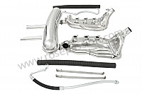 P116277 - Super sports stainless steel exhaust kit 2 central outlets contains 2 stainless steel heat exchangers + 1 stainless steel silencer + 2 oil hoses + 2 stainless steel straps +  2 hoses for heating system modification for Porsche 911 G • 1977 • 2.7 • Coupe • Manual gearbox, 5 speed