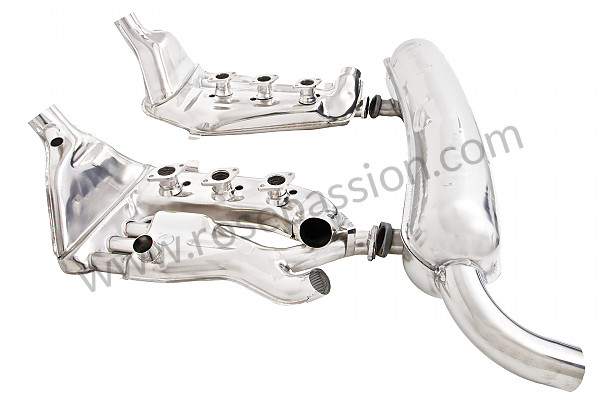 P116285 - Sports exhaust kit with stainless steel heat exchanger and stainless steel silencer 1 x 70 mm outlet for Porsche 911 Classic • 1972 • 2.4e • Targa • Manual gearbox, 5 speed