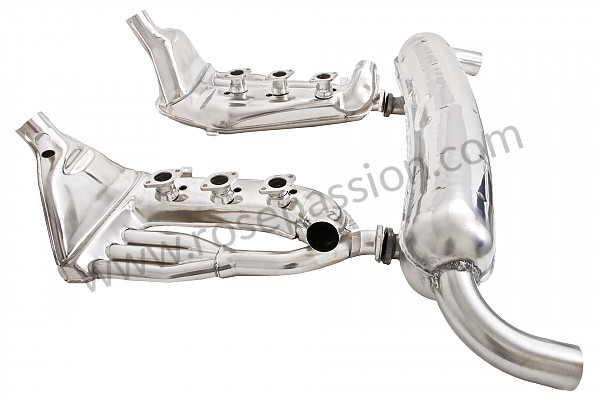 P116286 - Sports exhaust kit with stainless steel heat exchanger and stainless steel silencer 2 x 70 mm outlets for Porsche 911 Classic • 1970 • 2.2s • Coupe • Manual gearbox, 5 speed