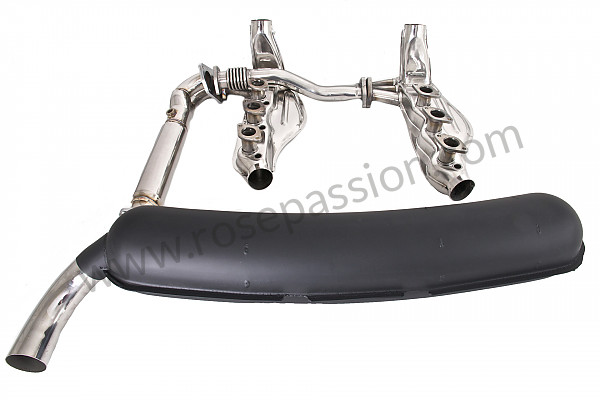 P116323 - Exhaust kit containing 2 stainless steel heat exchangers + removal stainless steel intermediate silencer + stainless steel link tube + steel racing silencer 1 outlet for Porsche 911 G • 1977 • 2.7 • Coupe • Manual gearbox, 4 speed