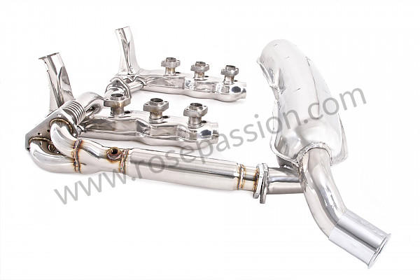 P116324 - Exhaust kit containing 2 stainless steel heat exchangers + removal stainless steel intermediate silencer + stainless steel link tube + stainless steel silencer 1 outlet for Porsche 911 G • 1986 • 3.2 • Targa • Manual gearbox, 5 speed
