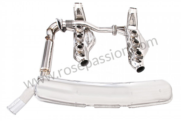 P116324 - Exhaust kit containing 2 stainless steel heat exchangers + removal stainless steel intermediate silencer + stainless steel link tube + stainless steel silencer 1 outlet for Porsche 911 G • 1985 • 3.2 • Coupe • Manual gearbox, 5 speed