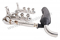 P116327 - Exhaust kit containing 2 stainless steel heat exchangers + removal stainless steel intermediate silencer + stainless steel link tube + steel racing silencer 1 outlet for Porsche 911 G • 1987 • 3.2 g50 • Coupe • Manual gearbox, 5 speed