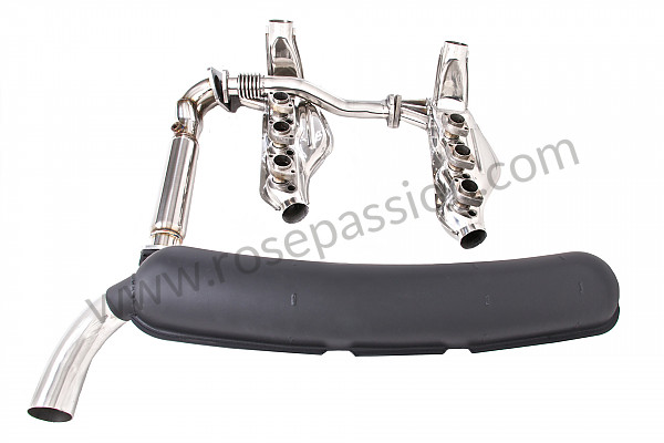 P116327 - Exhaust kit containing 2 stainless steel heat exchangers + removal stainless steel intermediate silencer + stainless steel link tube + steel racing silencer 1 outlet for Porsche 911 G • 1987 • 3.2 g50 • Coupe • Manual gearbox, 5 speed