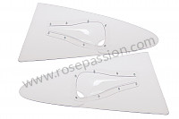 P116342 - Vidros laterais traseiros plexiglas com conduta de ar para Porsche 911 G • 1985 • 3.2 • Cabrio • Caixa manual 5 velocidades